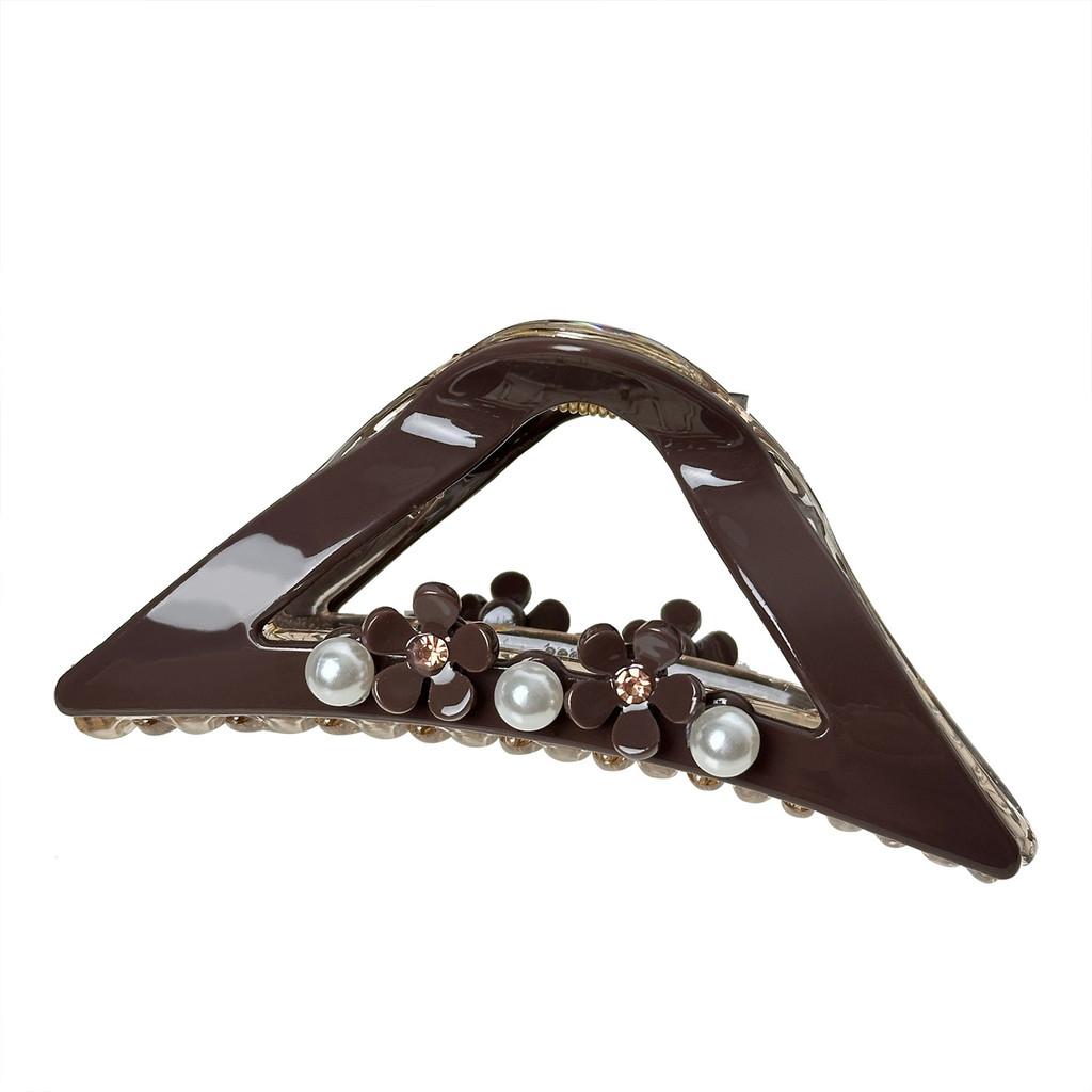 And Pearl Stylish Rhinestone Large Hair Claw Clip Perfect For Elegant Looks And Updos