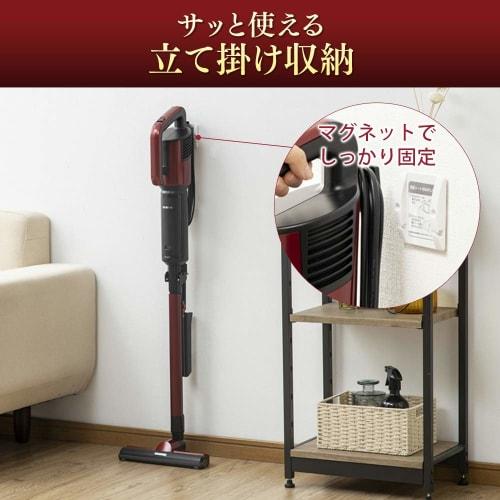 IRIS OHYAMA Vacuum Cleaner with Electrostatic Mop IRIS OHYAMA Ultra-Fine Lightweight Stick Cleaner 2-Way Standing Storage New Life Silver IC-SBA6-S