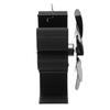 Stove Fan 6 Blades Grter   Volume Low Noise   Wr Resistance Fireplace Fan Black