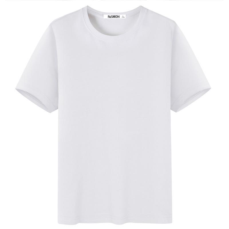 

Футболка унисекс повседневная однотонная с коротким рукавом черного или белого цвета 2022 года 3XL