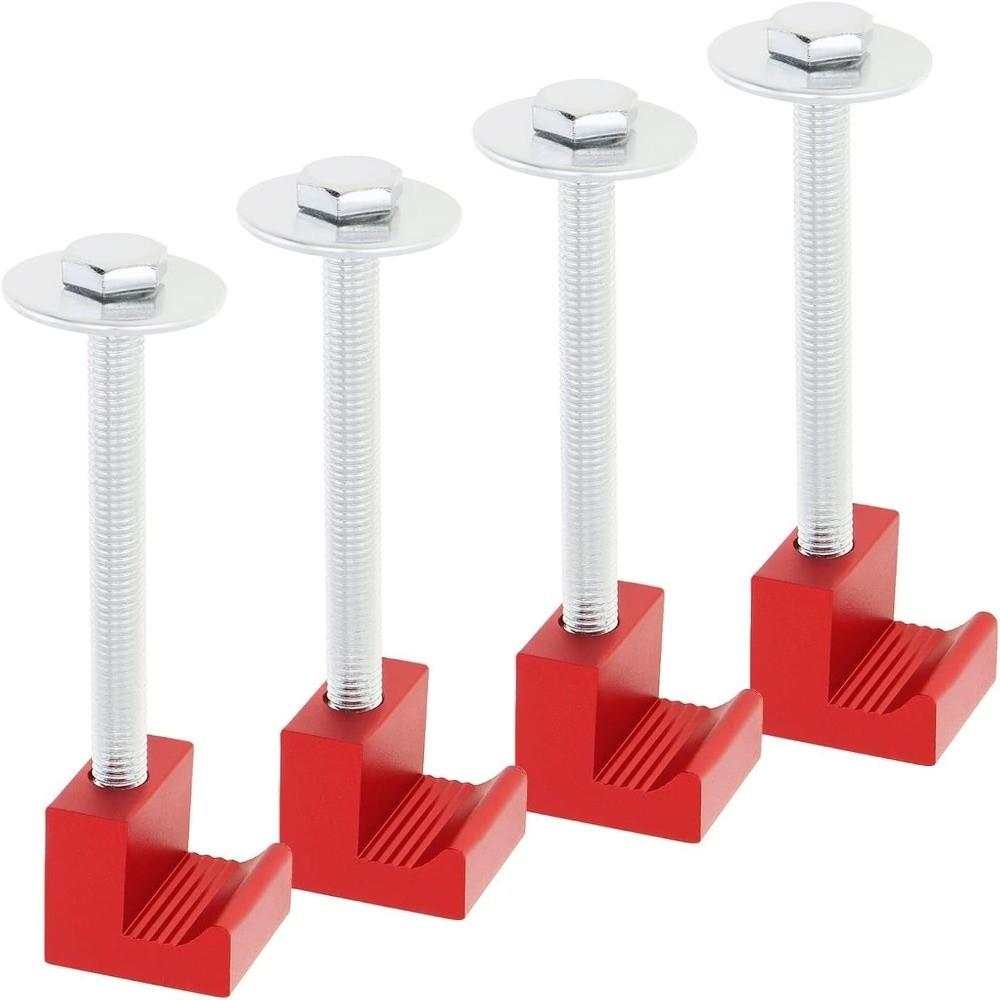 4PCS Universal Tool Box Tie Down Aluminum Alloy No Drill Mounting Kit  Pickup Tool Box Mounting
