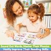 Phonics Flash Cards - Learn To Read In 20 Steps - Digraphs, CVC Blends, Long Vowels - Games for Kids Ages 4-8, Kindergarten, Grade 1, Grade 2,
