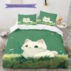Set cu cuvertură și fețe de pernă cu model de desene animate Decorare casă Cadou de ziua de naștere (1 * husă de pilotă + 2 * fețe de pernă, fără miez)