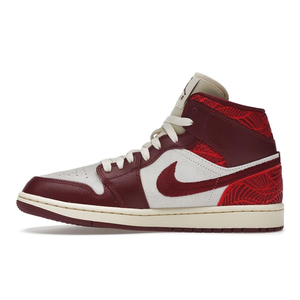 Air Jordan 1 Mid SE Lift Up Women Sneakers Red Team-Red University-Red DZ2820-601