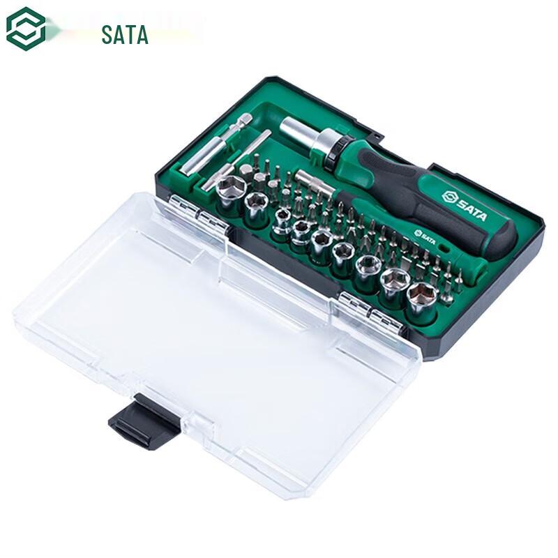 SATA 49-Piece Ratchet Wrench & Screwdriver Socket Set