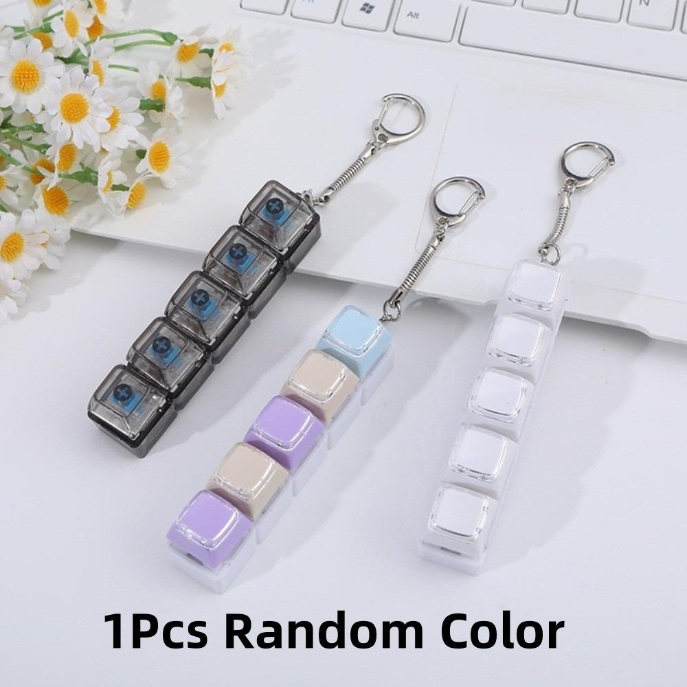 DIY Button Keycap 9 Keyboard Key Toy Anti Stress Finger Creative Bag Pendant Boys Girls