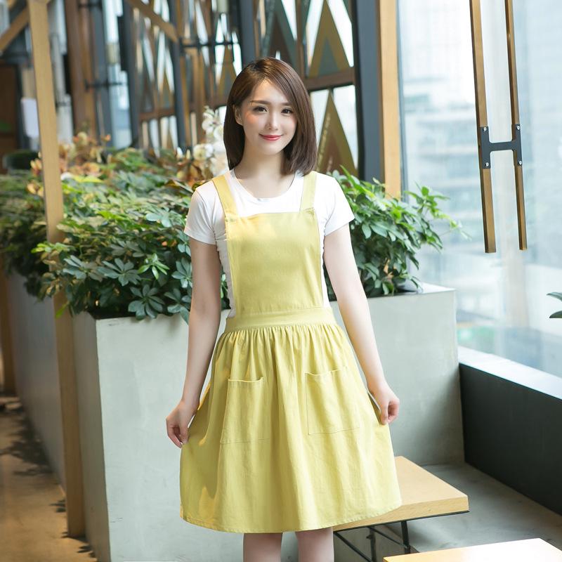 Women's Double-Layer Apron: Fashionable Princess Design for Kitchen or Coffee Shop