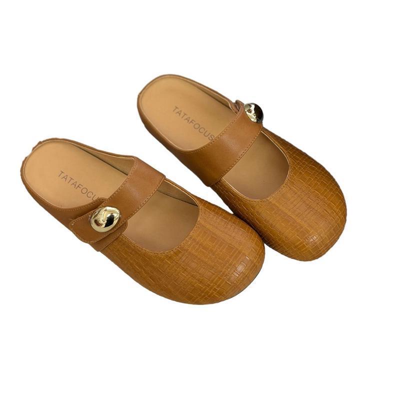 

Mules Women s Pumps Round Toe Flat Shoes Stable Spring Autumn Shoes Sandals Sabot Slippers For Going Out Indoor Shoes Casual