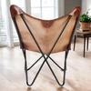 Leather Butterfly Chair Replacement Premium Leather Cover, Living Room