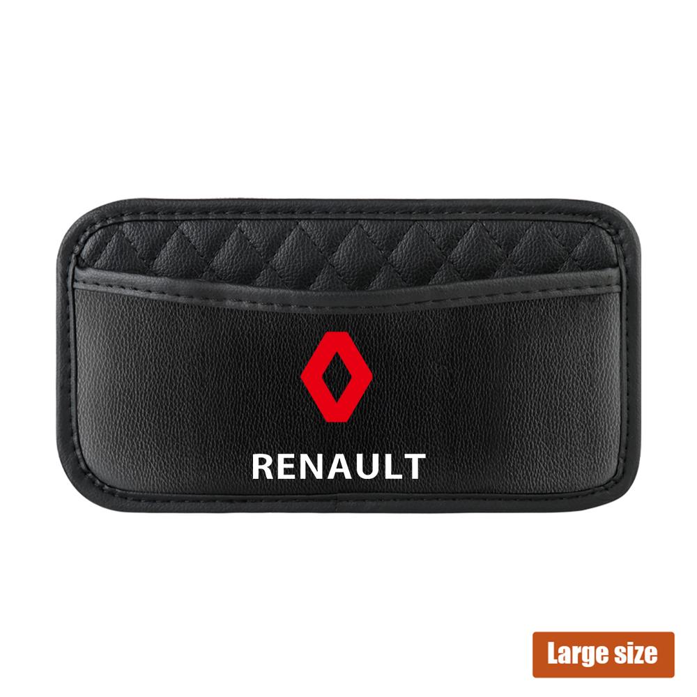 Car Back Seat Organizer Pocket Automatic Sticky Storage Bag for Renault RS Koleos Captur Megane Clio 4 Scenic DACIA Duster Logan NN40