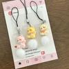 Cartoon Kitten Plush Ball Keychain Anti Lost Phone Charm Pendant Cellphone Chain Phone Lanyard Strap Women Girls