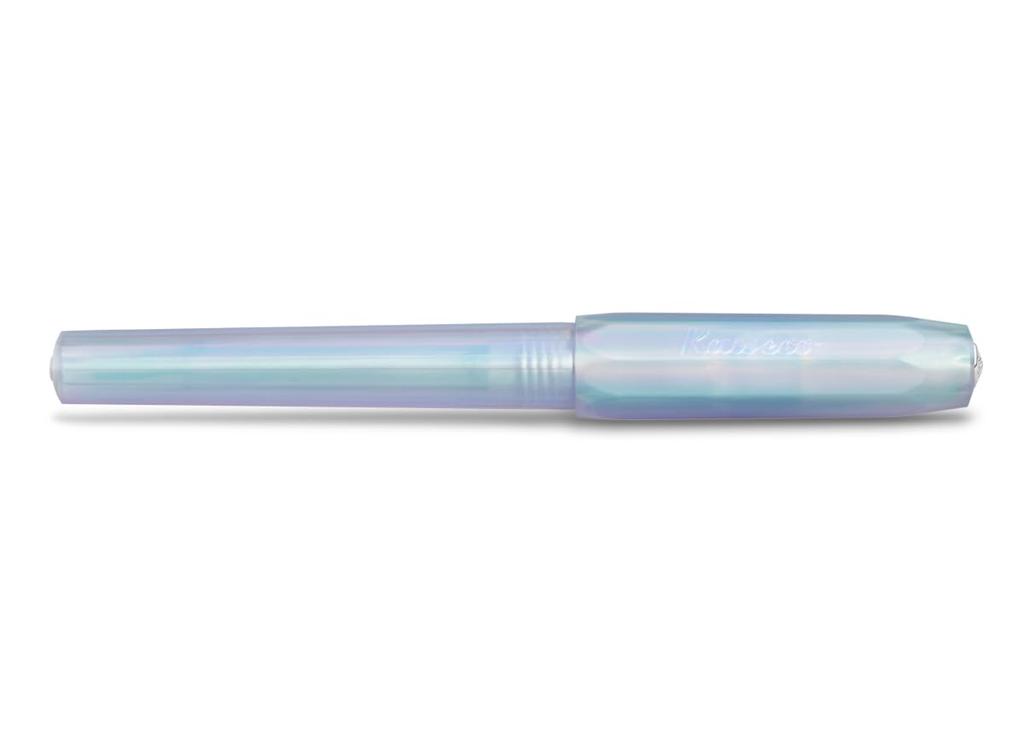 Kaweco PERKEO Fountain Iridescent Premium School Fountain Ink Cartridge Reservoir F Pen, Pearl, Pen, Compatible, Pen, 6.1-inch, Nib (Fine)