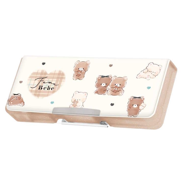 Kamio Japan Fuwabebe Compact Opening Pen Pencil Pen New School 285071 Double-Sided Case, Case, Holder, Year,