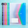 Loose-leaf Binder Compatible 3Pcs 11 Hole A4 File Folder with Snap Button, Colorful Document Organizer, Project Organizer Horizontal &