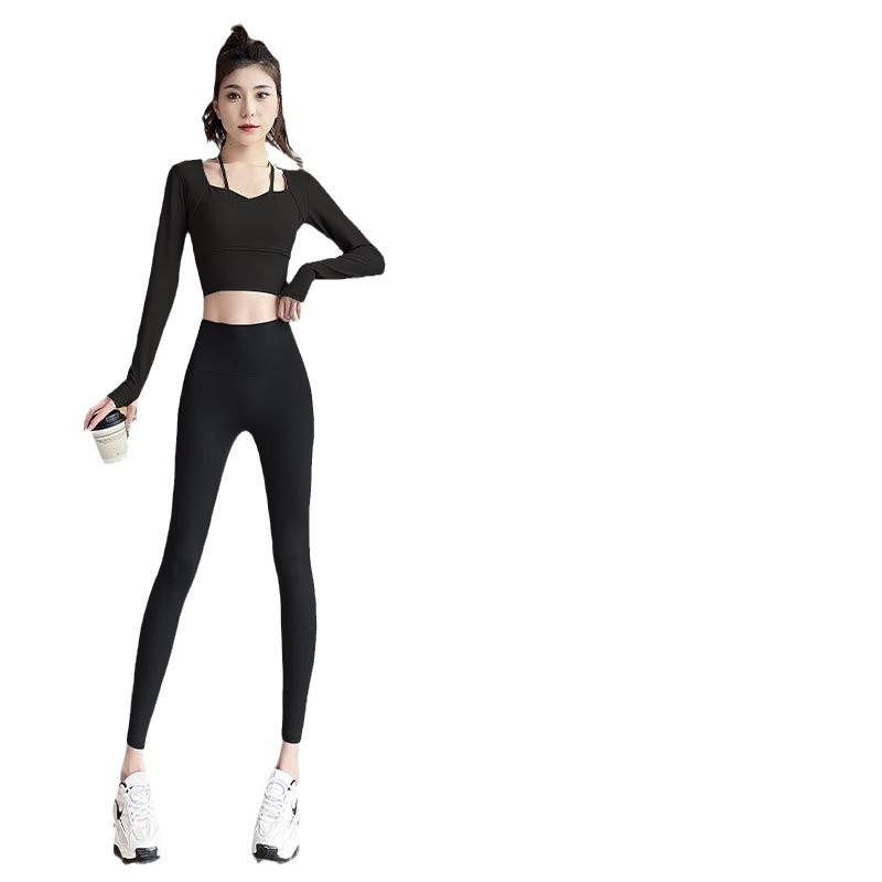 Women's Summer Yoga Suit Set: Padded Sports Top & Pilates Pants