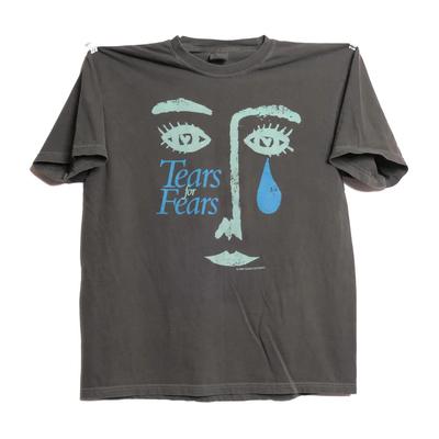 Camiseta Tears For Fears Cara Llorando Clásica Negra Unisex S-5XL ND1422 Camiseta Unisex