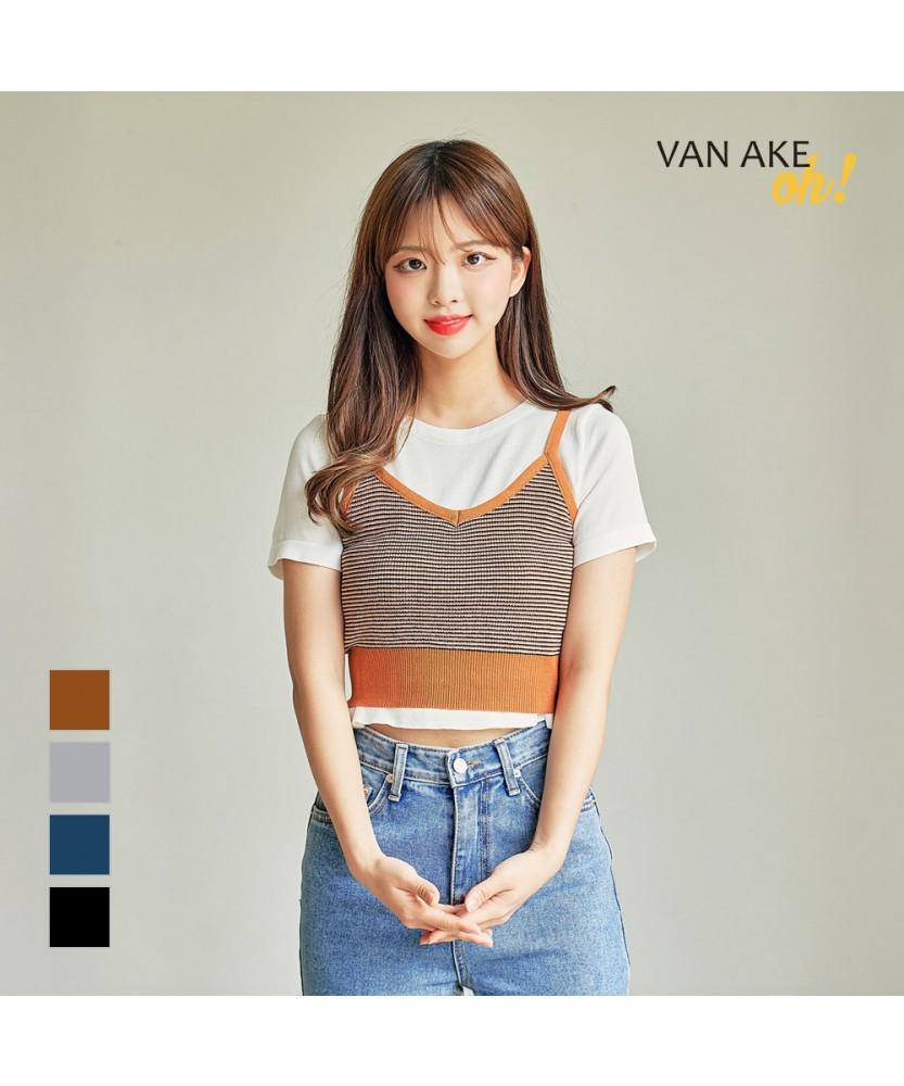 VANAKE Arize Knit Short Sleeve Set_Ob14Knme02Z
