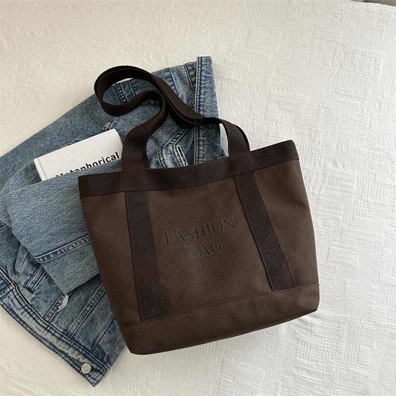 Koreanisches Nischendesign Lässige Schlichte Schultertasche mit großer Kapazität Modische Neue Hochwertige Ein-Schulter-Achsel-Tragetasche