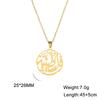 My Shape Palestine Pendant Necklace for Women Men Stainless Steel Arabic Calligraphy Charms Chain Choker Necklaces Jewelry Gifts