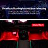 LED Car Atmosphere Decorative Light Back Light Dual Control with USB Wireless Remote Music APP Auto Interior Ambient Foot Lamp