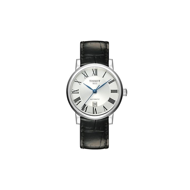 Photos - Wrist Watch TISSOT Automatic Mechanical Movement 50m Waterproof Watch 30mm White Dial Stainless Steel Case Leather Strap Women watches T