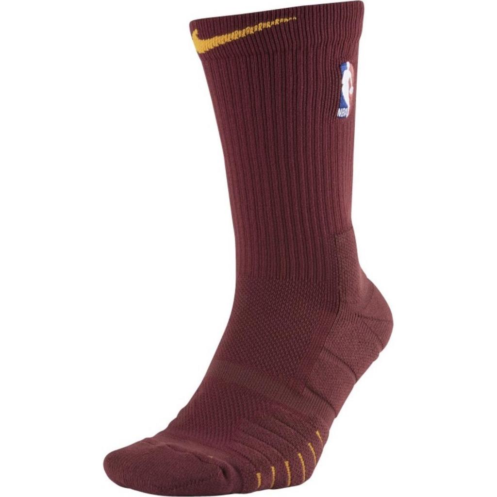Nike X NBA Elite Quick Crew TeamRed Basketball Socks Unisex 1 Pack Chestnut SX7037-677