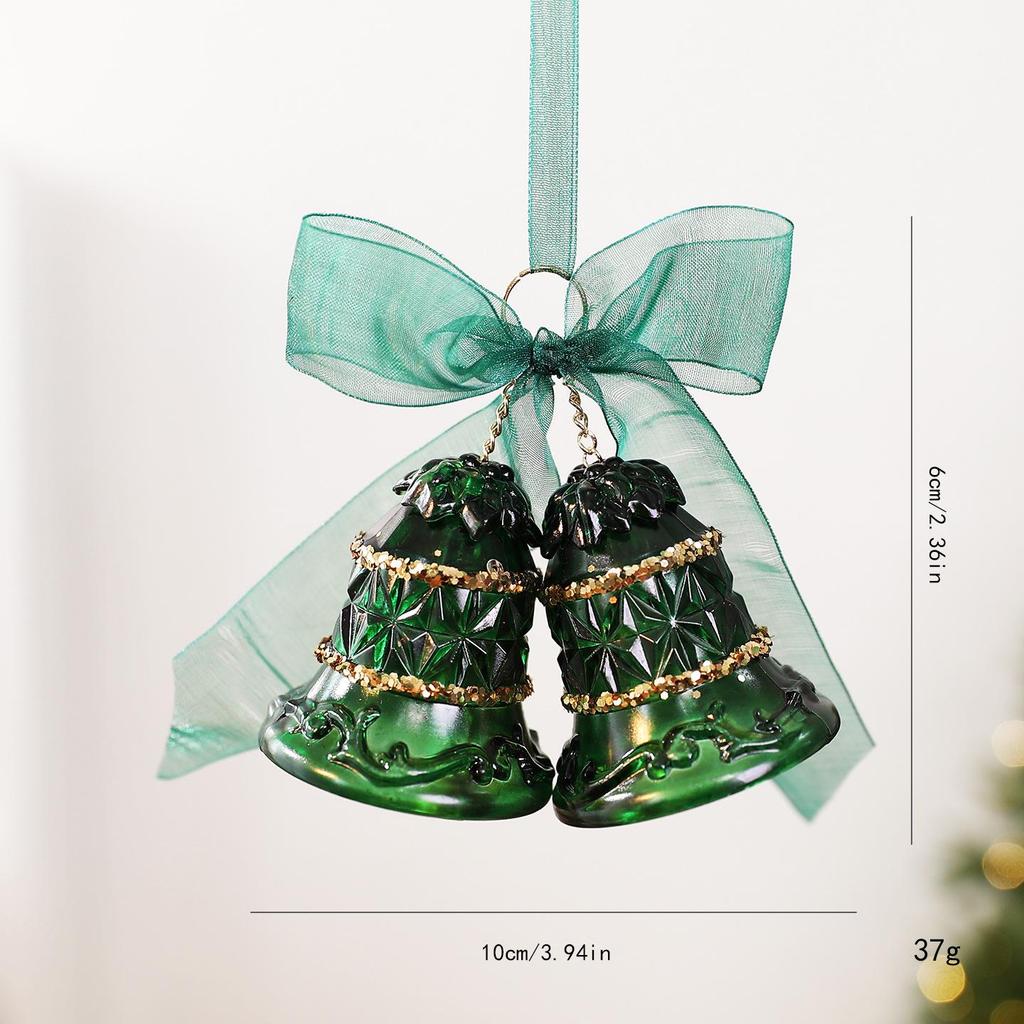 Gradient Color Snowflake Christmas Ornaments - Acrylic Decorations