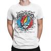 Harajuku T-Shirt Grateful Dead Steal Your Face Handgezeichneter Flair Band Baumwoll-T-Shirts für Herren Sommer Tolle Kurzarm-Oberteile