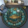 Festival Symbols Round Area Rug Under Office Chairs Bedroom Living Room Home Decor