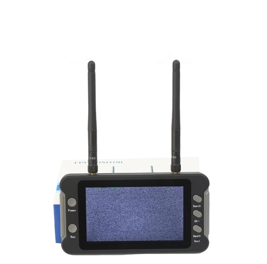 4.3 Inch FPV Monitor LCD Display DVR 800*480 HD Light Screen Supports the Large Voltage Load From 5 To 23V for FPV RC Drone