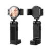 Portable Foldable Travel Phone Holder with Magnetic Clip and Mirror for Airplane and Train Tables