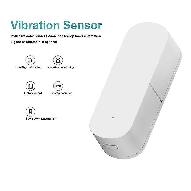 1PC Zigbee Smart Vibration Sensor Detection Alarm Home Security System Control