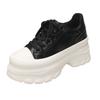 Thick-soled versatile little white shoes women's autumn new small height-increasing muffin shoes lightweight casual women's board shoes