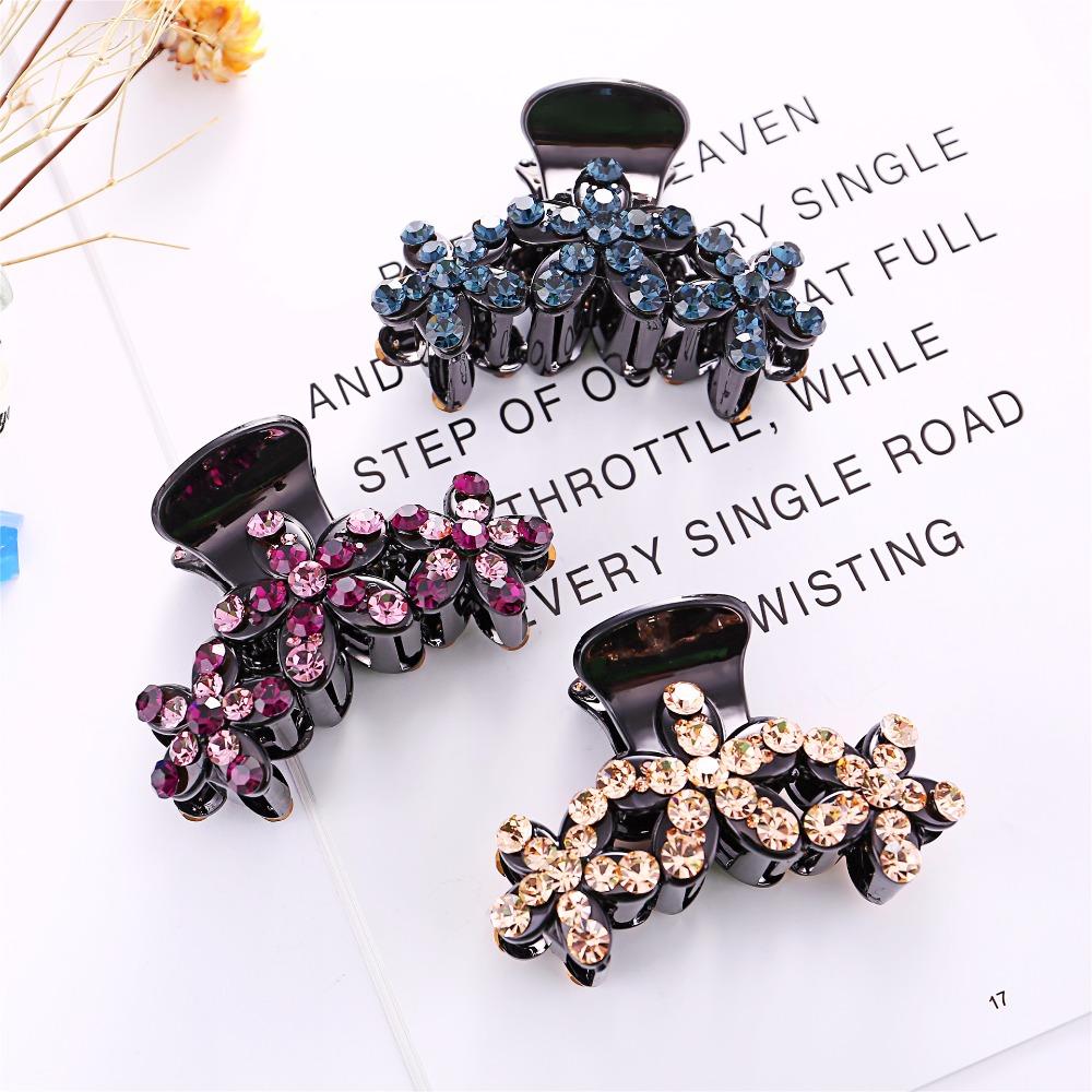 9cm Long Fancyin Hair Claws Women Hair Accessories New Fashion Rhinestone Hair Clip Acetate Crystal