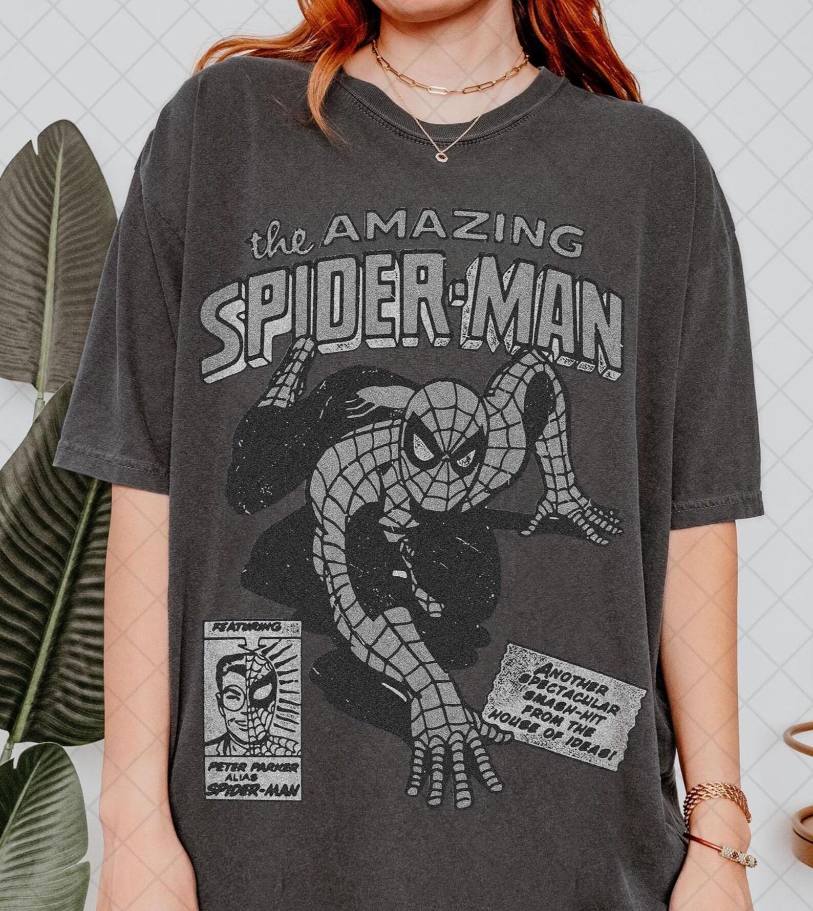 Comfort Colors Limited Marvel The Amazing Spider Man Shirt, Spiderman Comic Shirt, Marvel Avengers Spiderman T shirt, Gift For Fan Tee L