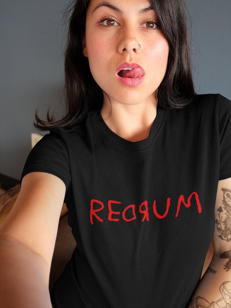 The Shining Shirt | Redrum T-shirt | Great Gift for Stephen King Fans of Classic Horror Movie Tees | Gothic and Punk Clothing