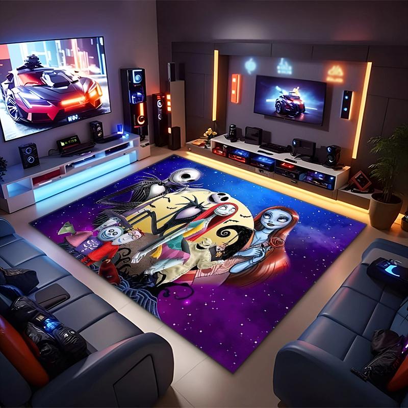 1PC The Nightmare Before Christmas Rug - home decoration Carpet For Living Room Bedroom Flooring Computer Chair Area Rug