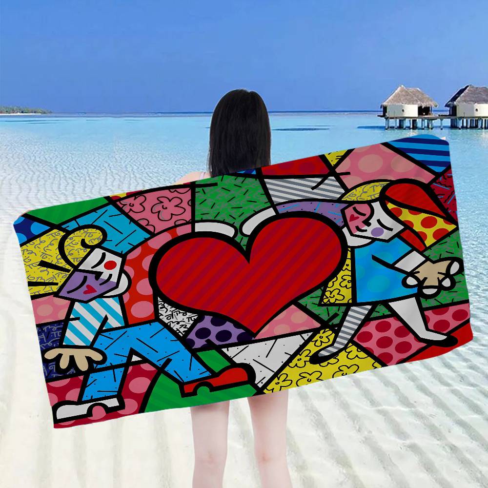 Britto Art Big Microfiber Beach Towels Quick Dry Towel Sand Beach Towels Pool Towel For Travel Swim Pool Yoga