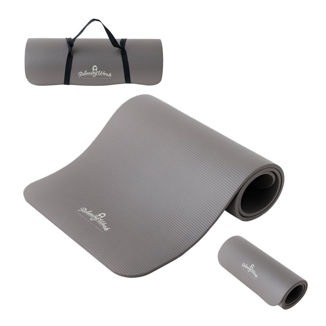 

HATACHI Airy Yoga 60cm 12mm Thick Hatachi Thick Yoga Mat for Strength and A great gift for Day or Respect for the Aged Mat, RelaxingWork, Wide,