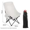 High Back Folding Moon Chair for Outdoor Camping, Picnic, Beach, or Fishing