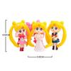 4Pcs Anime Sailor Moon Figurine Model Toy Desktop Table Ornament Cake Decor