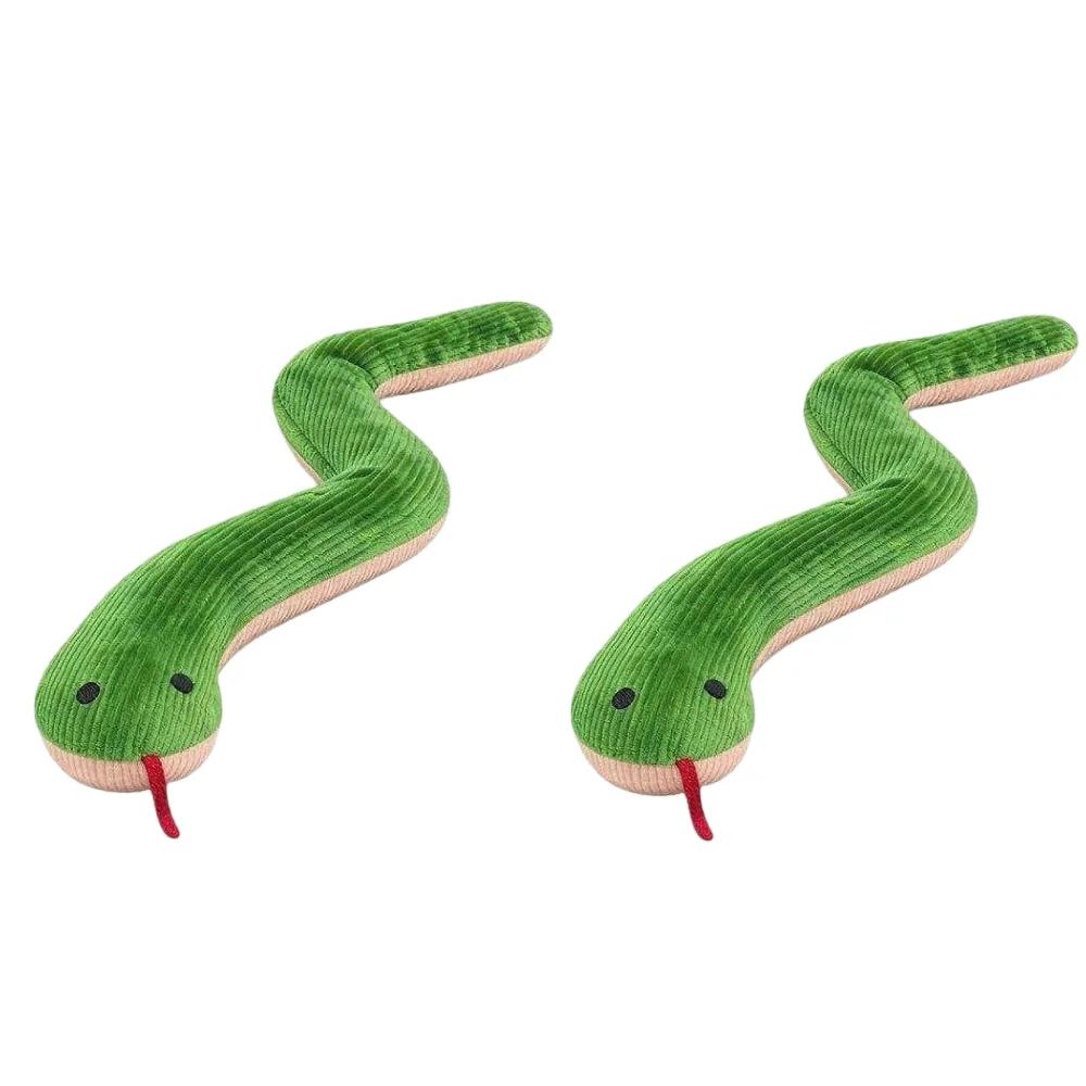 Interactive Snake Cat Toy with Catnip Crinkle Sound Plush Kitten Chew Toy for Teeth Cleaning
