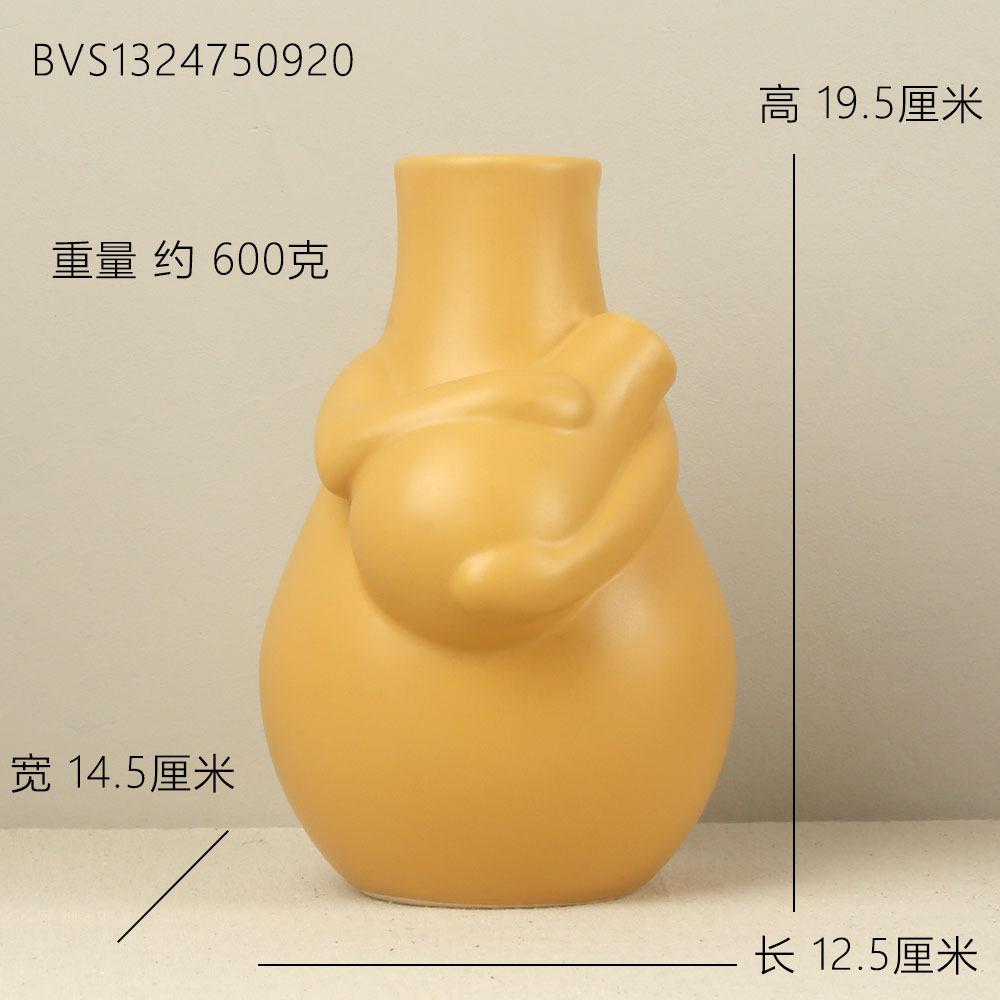 Creative Ceramic Decorative Vases Human Body Shape for Hydroponic Home Decor