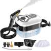 1500W Handheld Steam Cleaner with 4.5 Bar Pressure–1200ml Water Tank, 6 Adjustable Settings for Cars, Air Conditioning Units, Floors, and Kitchens