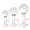 VaHpp Glass Anal Plug Round ball With handle Diameter 4.5/5.5/6cm Sex toy Anal masturbation Dilation Training Transparent Smooth