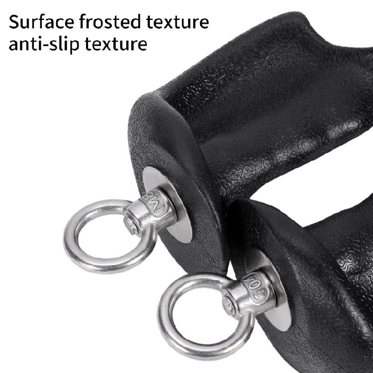 Exercise Grip Handles With Metal Rings For Pull Down Machines And Cable Workouts With Ergonomic Shape And Strong Build