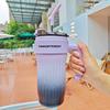 Thermos Mug Cup with Straw Lid Handle, Insulated Tumblers Cup, Coffee, Milk, Keep Warm, Cool Water Bottle, 860ml