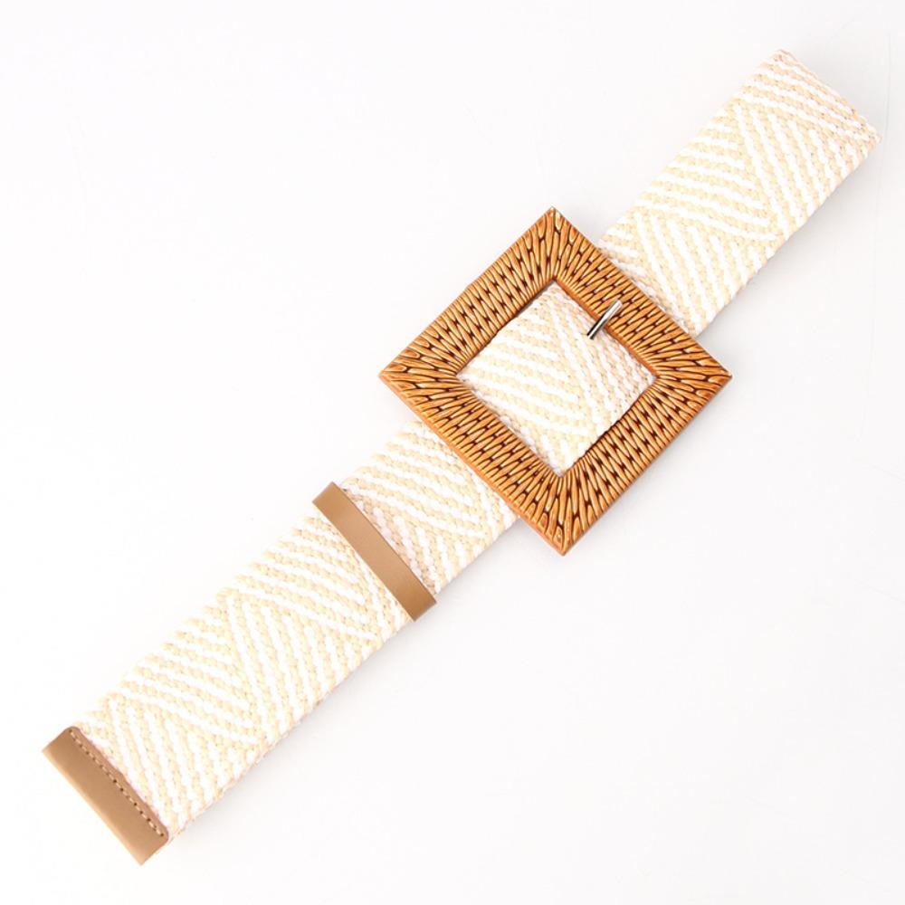 Ceinture Tressée Bohème en Paille Ceinture de Taille Style Ethnique Colorée Ceinture Style Bohème Décorative pour Jeans
