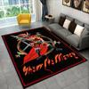 Tappeto Tappetino Retro Slayer Heavy Metal Rcck Band Segno per Camera da Letto Soggiorno Divano Zerbino Decorazioni per la Casa, Tappeto per Area Giochi Bambini Antiscivolo