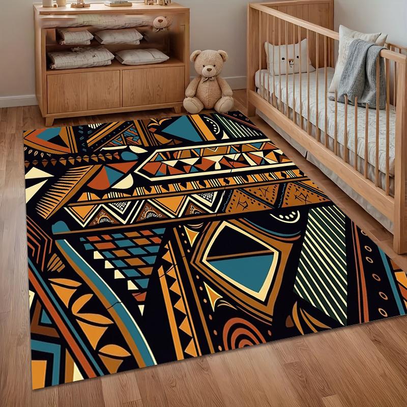 

Moroccan Tribal Patterned Carpet Machine Washed Anti Slip Rectangular with Anti Slip Function for Entrances Bedrooms and Rooms 50cmx80cm